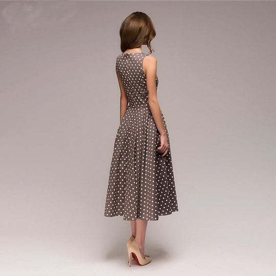EB | Vintage Gepunktetes Kleid Ferna