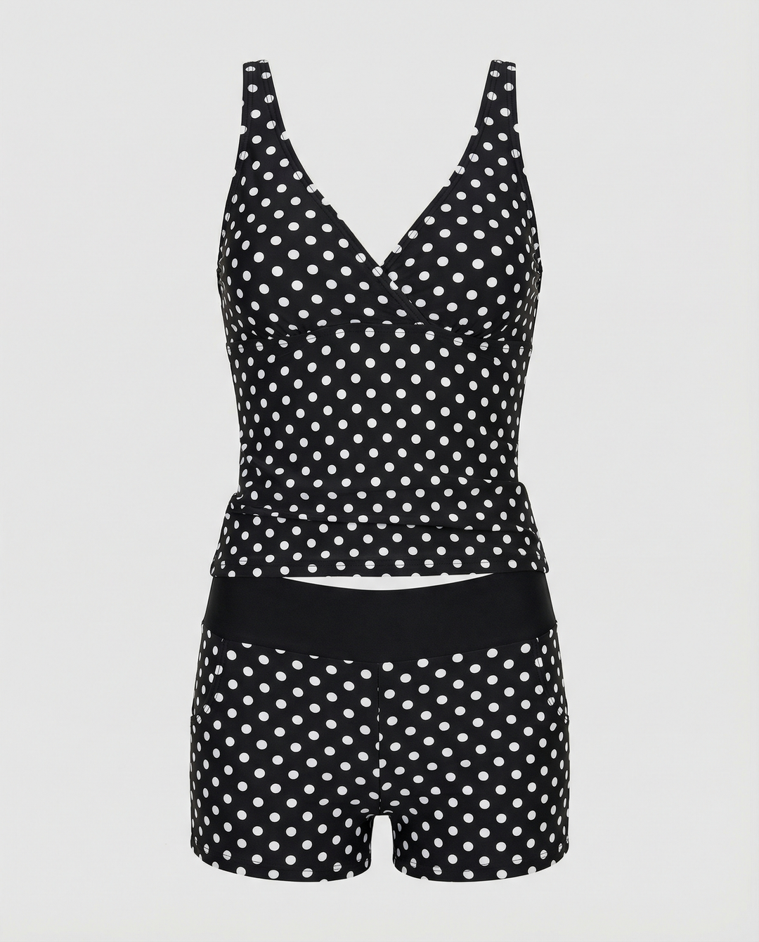 EB – Figurschmeichelnder Damen-Tankini, Tankini-Oberteil & Modische Shorts