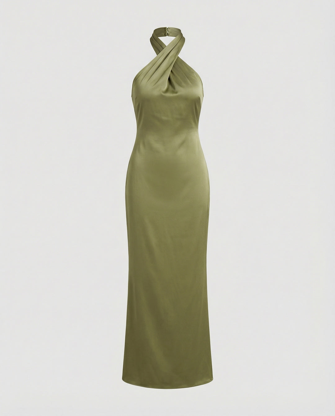 Damen Elegantes Abendkleid mit asymmetrischem Halterneck und figurformendem Schnitt EB
