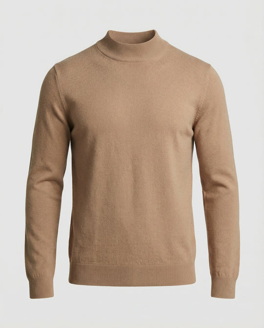Herren Strickpullover mit Stehkragen
