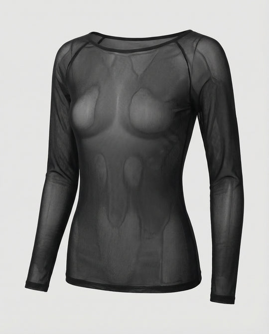 EB | Langärmeliges Mesh-Top