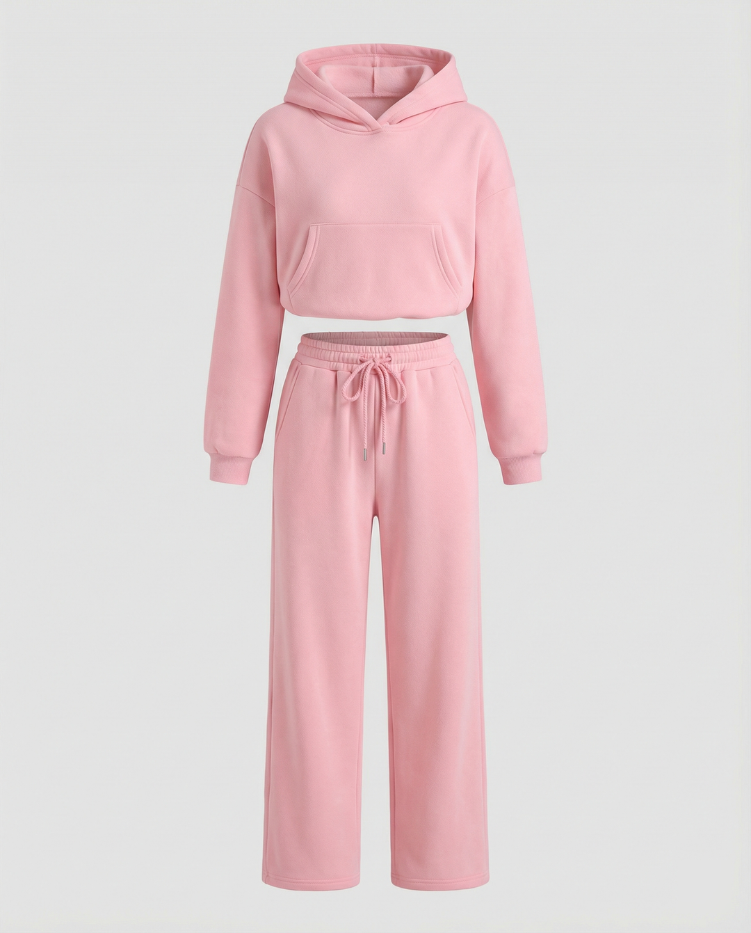 Damen Sweat-Set mit lässigem Schnitt und hohem Kragen EB