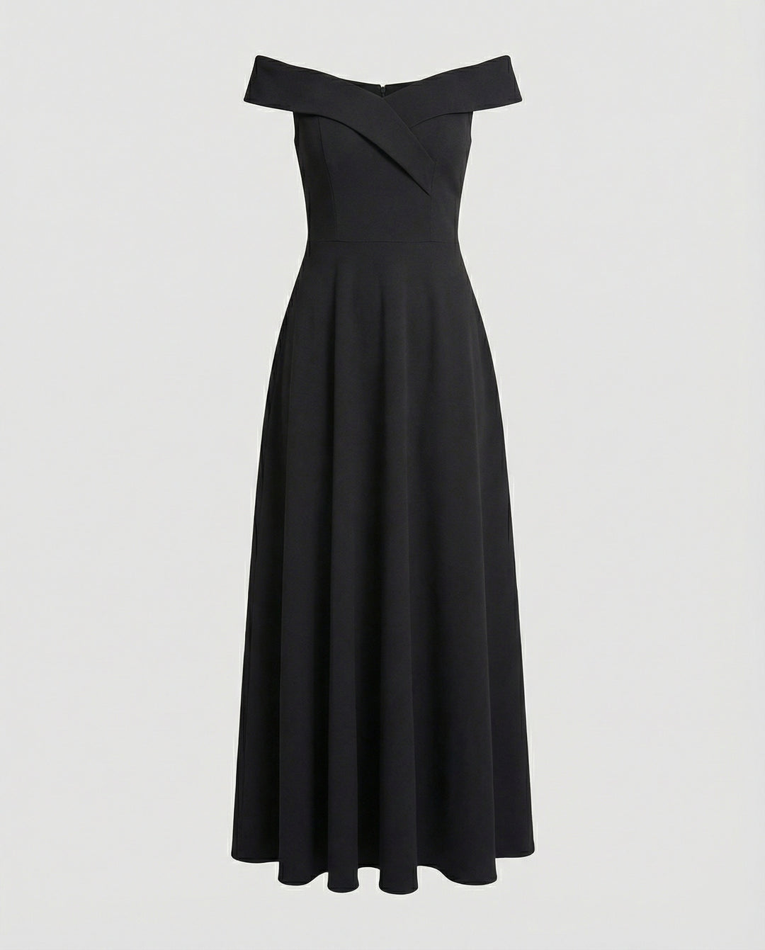 EB | Elegantes Off-Shoulder Langes Catwalk Abendkleid