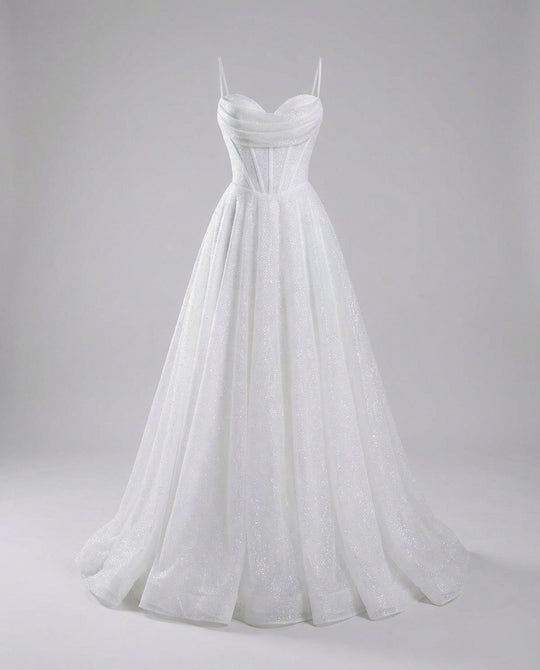 EB | Glitter Ballkleid mit Schnürung