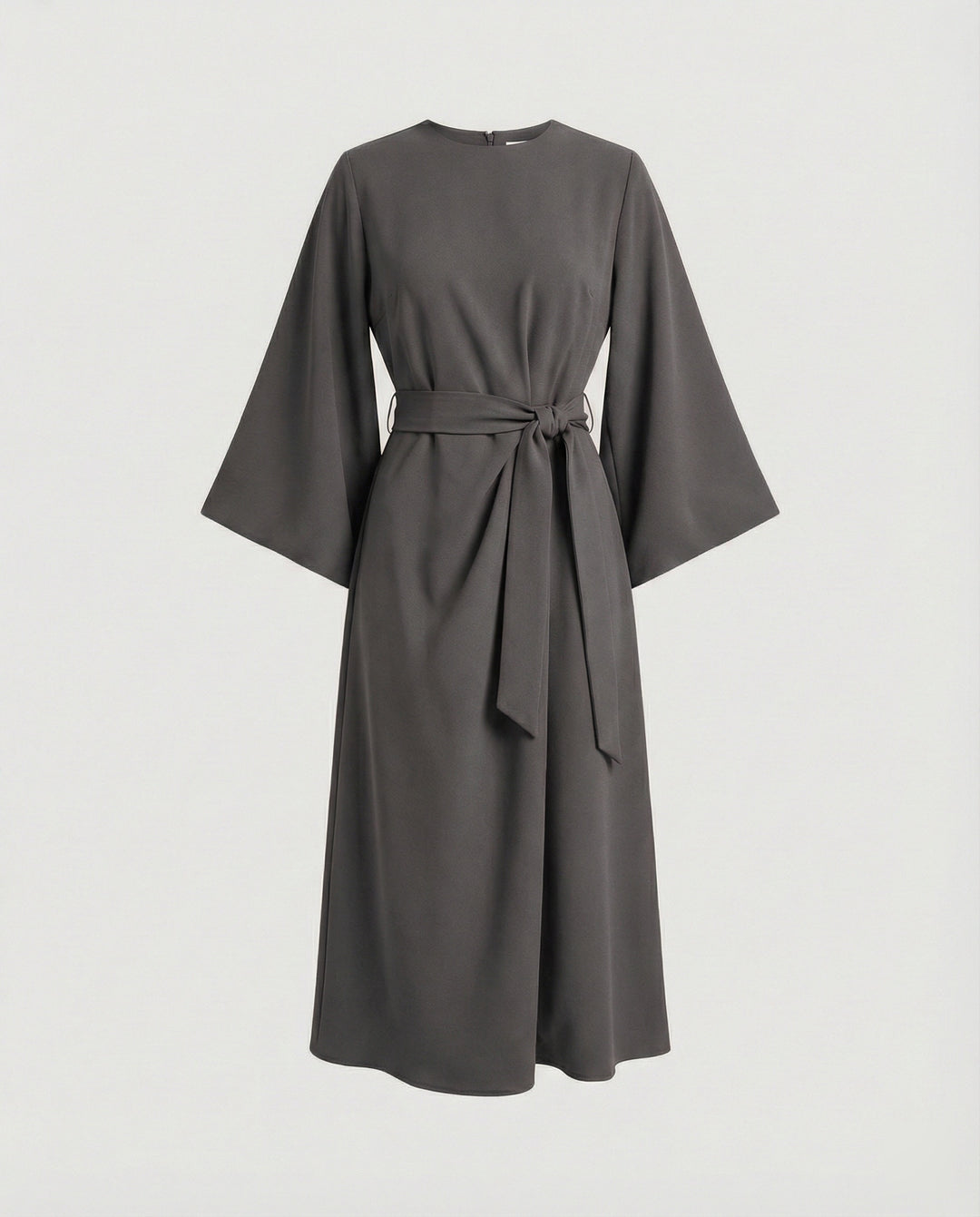 EB | Elegantes Kleid mit Laternenärmeln und Gürtel