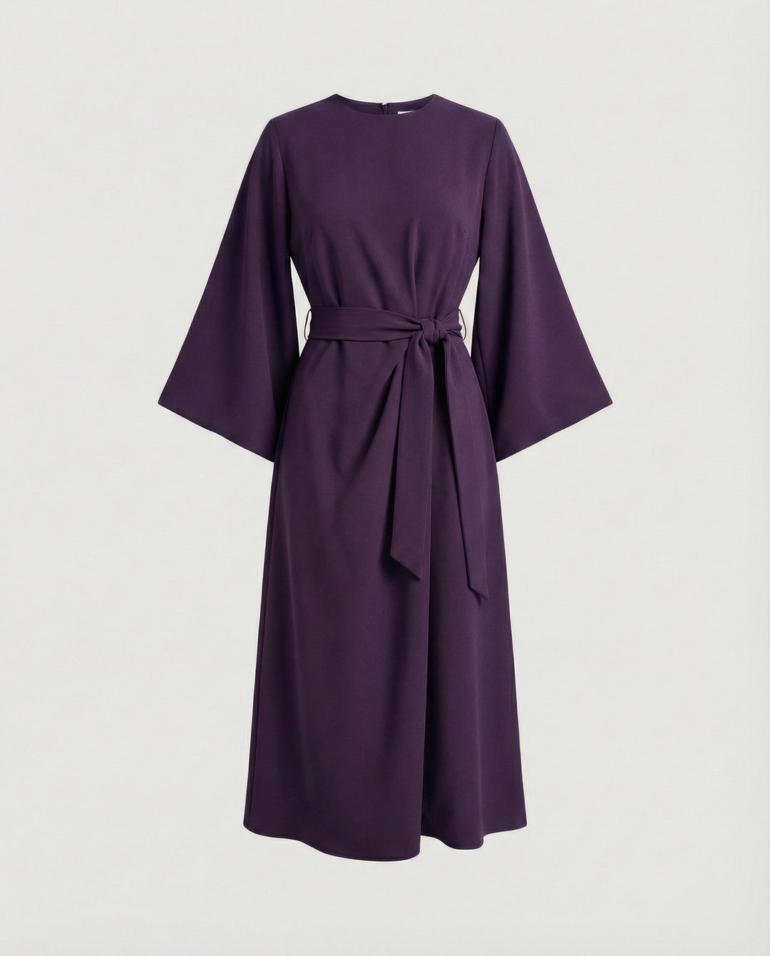 EB | Elegantes Kleid mit Laternenärmeln und Gürtel