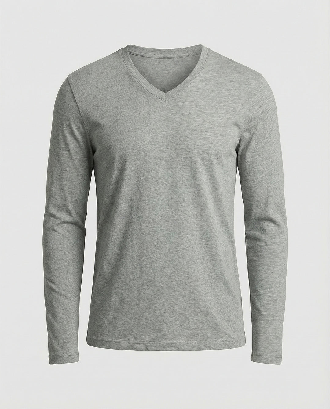 Herren lässiges V-Ausschnitt Langarmshirt EB