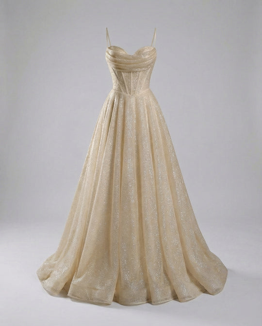 EB | Glitter Ballkleid mit Schnürung