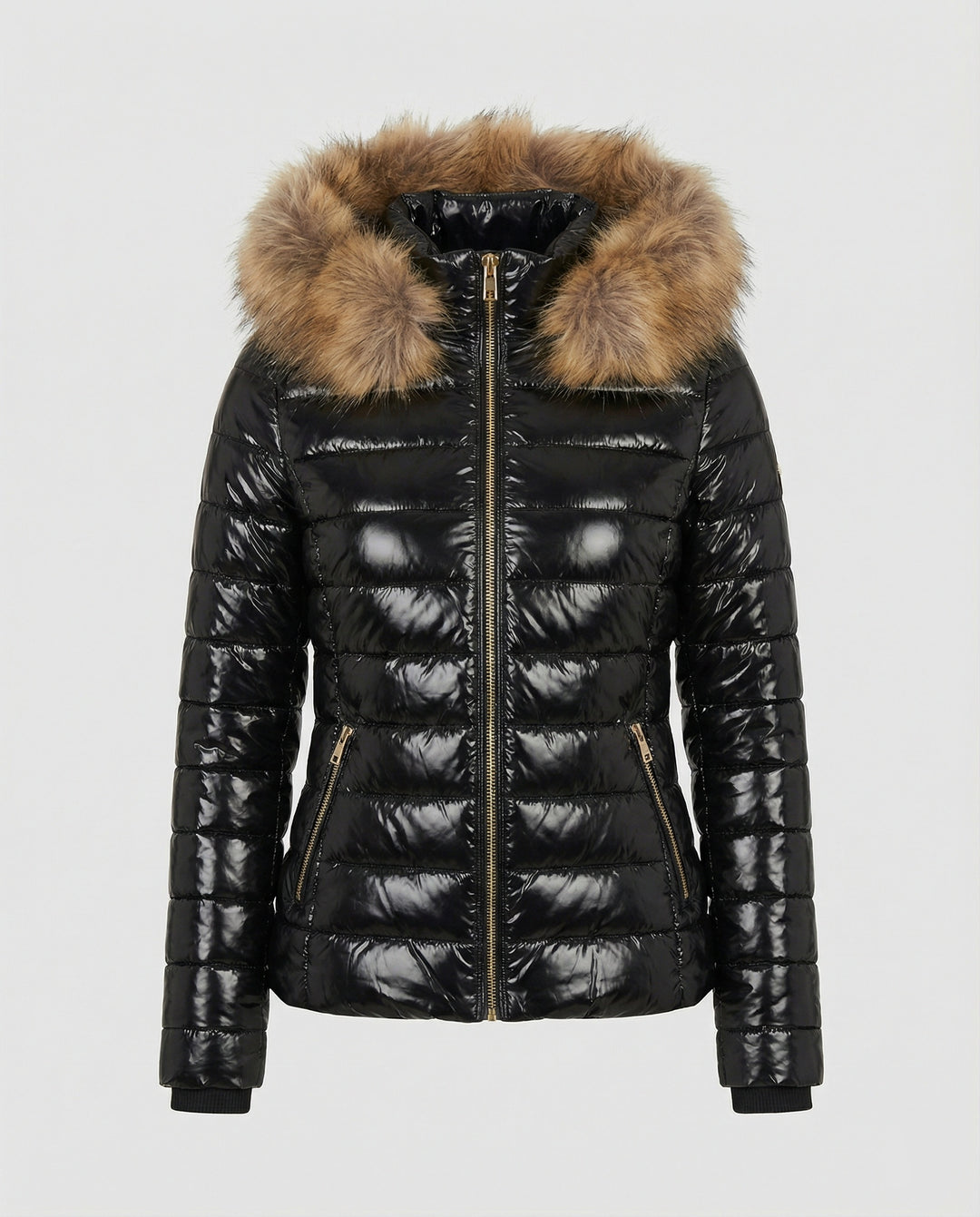 EB | Damen Pelzkapuzen-Puffermantel - Winter 2024