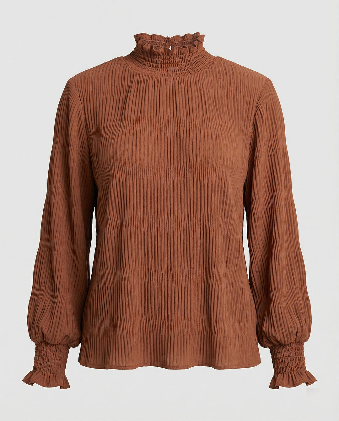 Bluse Damen Plissee Rüschen