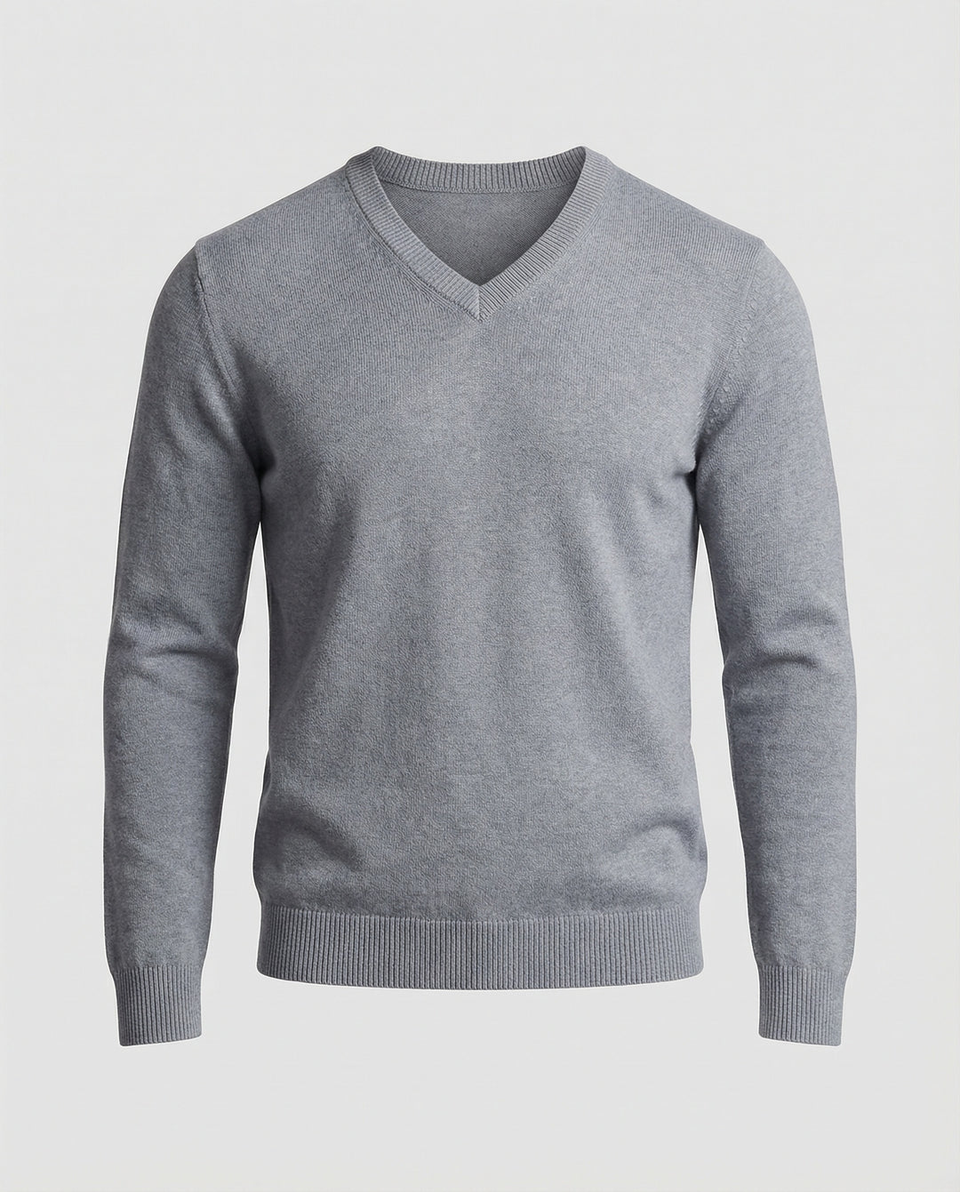 Herren V-Ausschnitt Feinstrickpullover EB