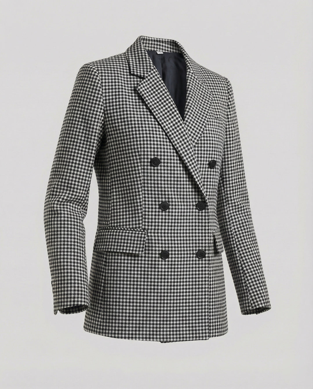 EB | Kariertes Doppelbreasted Blazer