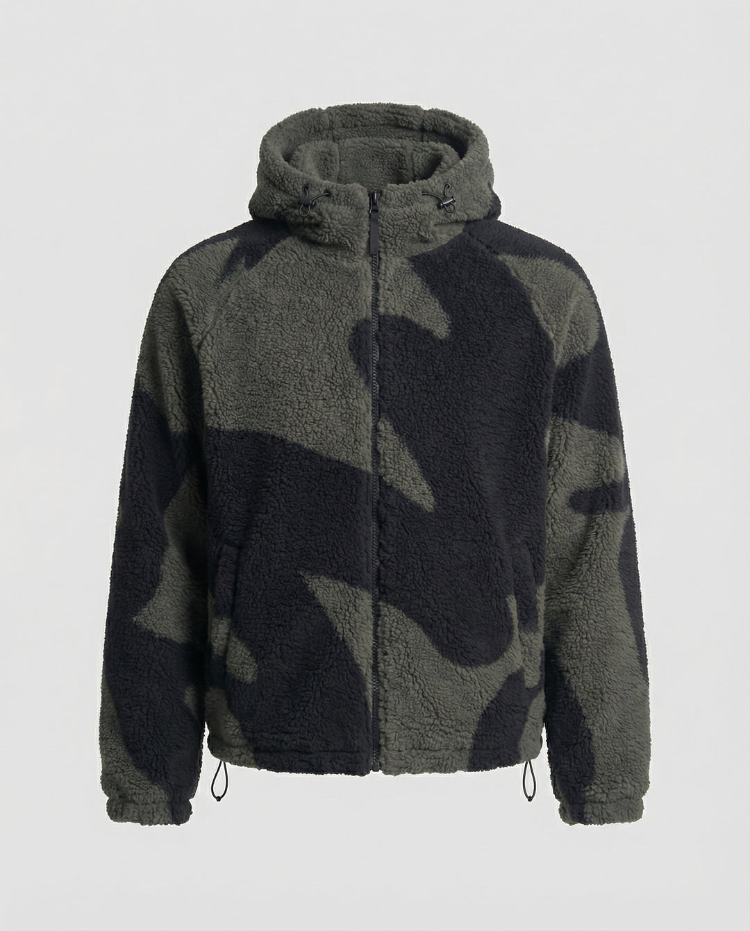 EB | Herren Kapuzen Zip-Up Warm Fleece Jacke