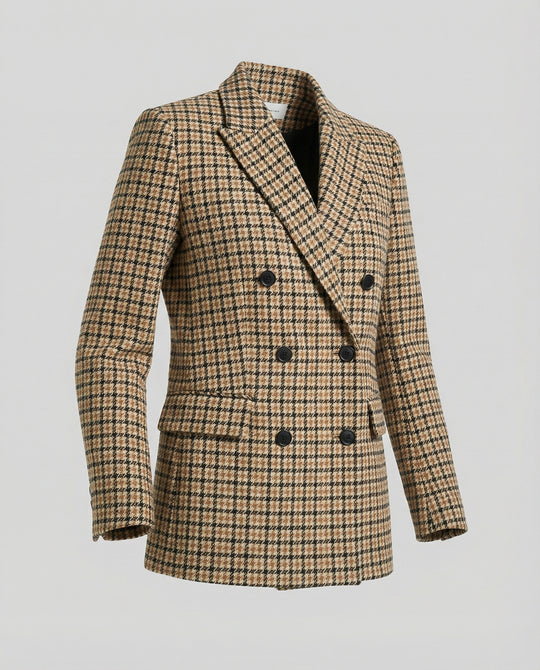 EB | Kariertes Doppelbreasted Blazer