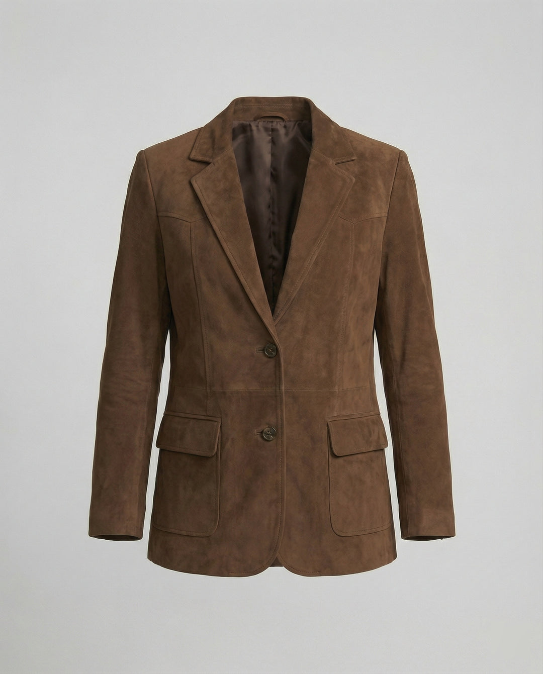 EB | Wildlederjacke Klassische Braune Jacke