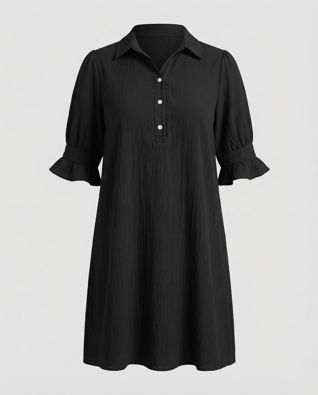 Hemdblusenkleid Damen mit Taschen