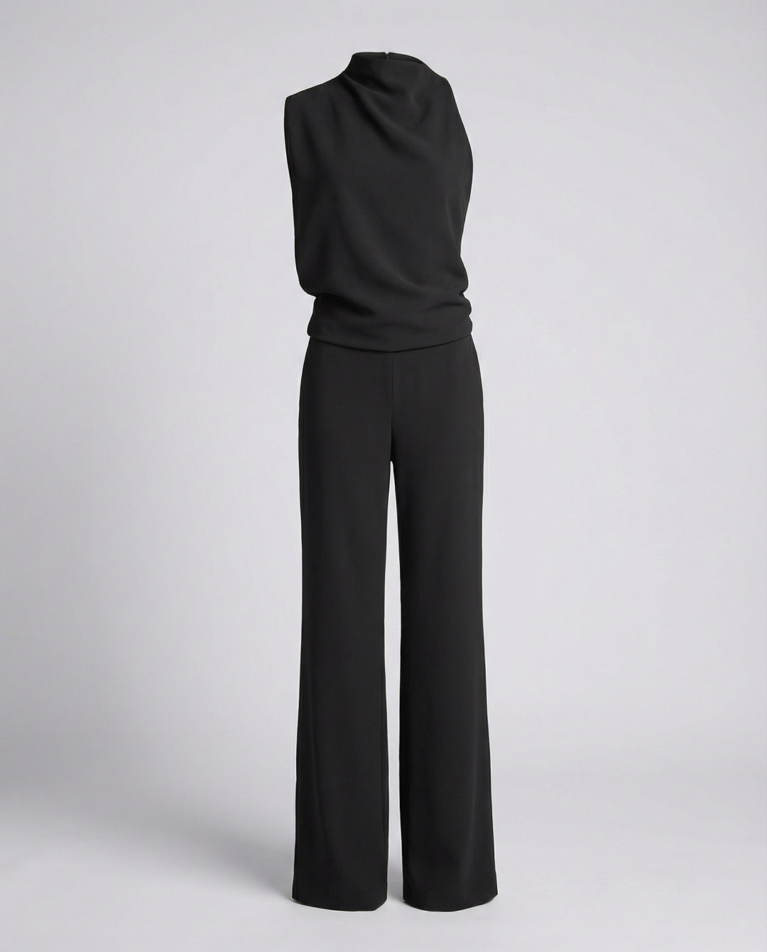 Eleganter Jumpsuit mit Rundhalsausschnitt für Alltag & Besondere Anlässe | EB