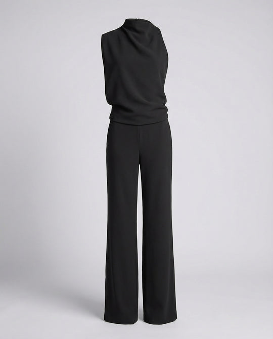 Eleganter Jumpsuit mit Rundhalsausschnitt für Alltag & Besondere Anlässe | EB
