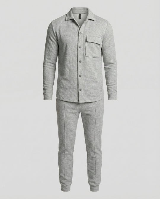 Herren elegantes Freizeitanzug mit modischem Streifenmuster EB