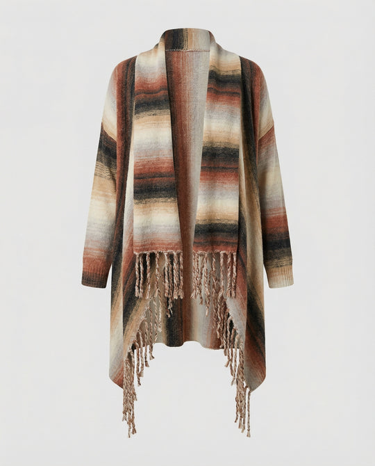 EB | Schick Gestreifte Poncho Weste