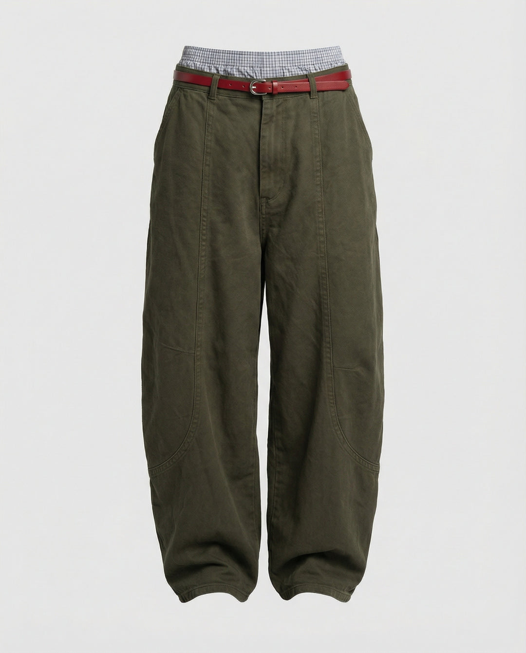 Damen Weite utilitaristische Stoffhose EB