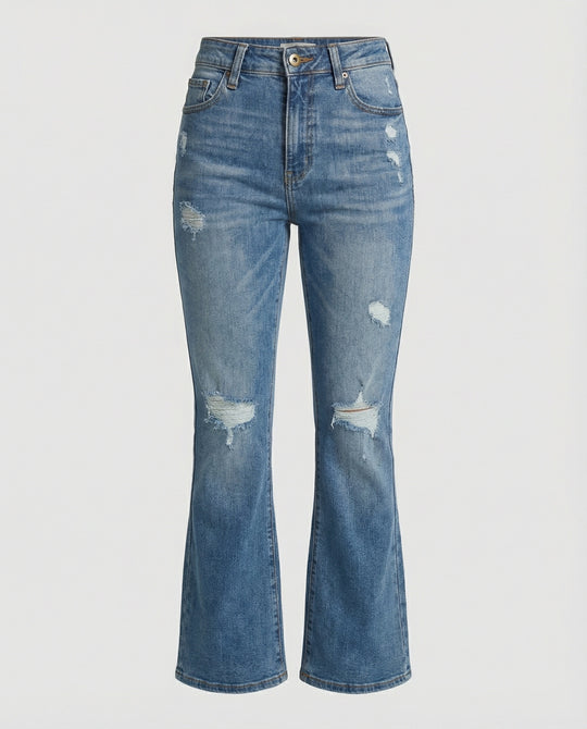 Damen Bootcut-Jeans im Vintage-Stil EB