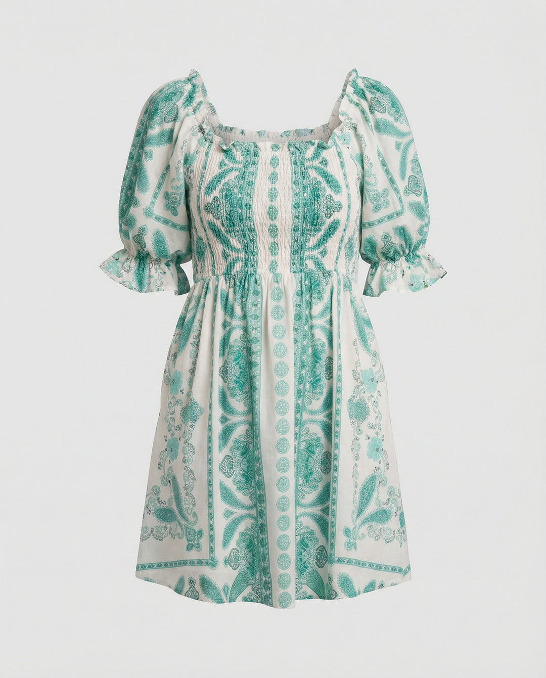Boho Freizeitkleid Damen Smockkleid