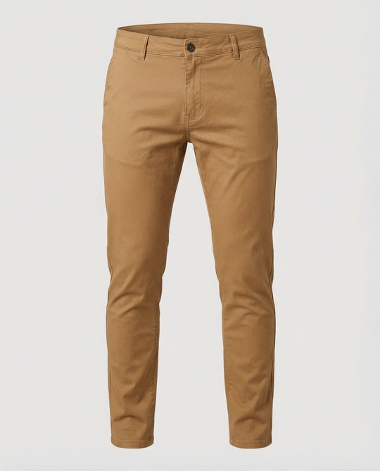 Herren Chinohose Slim Fit mit Elastikbund