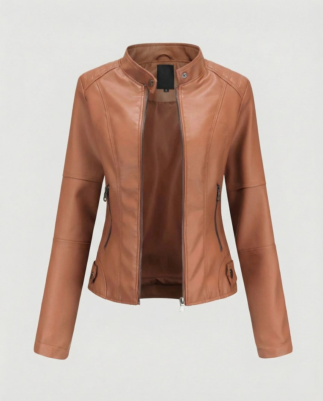 EB | Luxuriöse Stilvolle Lederjacke für Frauen