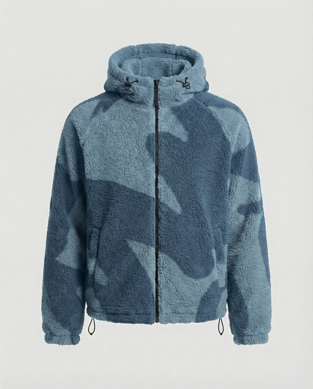 EB | Herren Kapuzen Zip-Up Warm Fleece Jacke