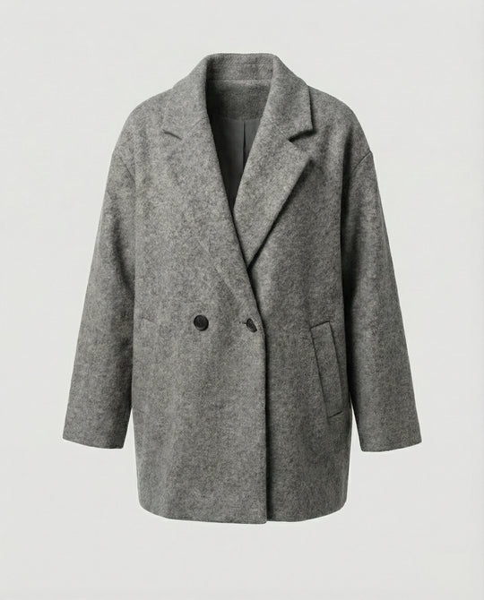 Damen Oversized Wollmantel EB