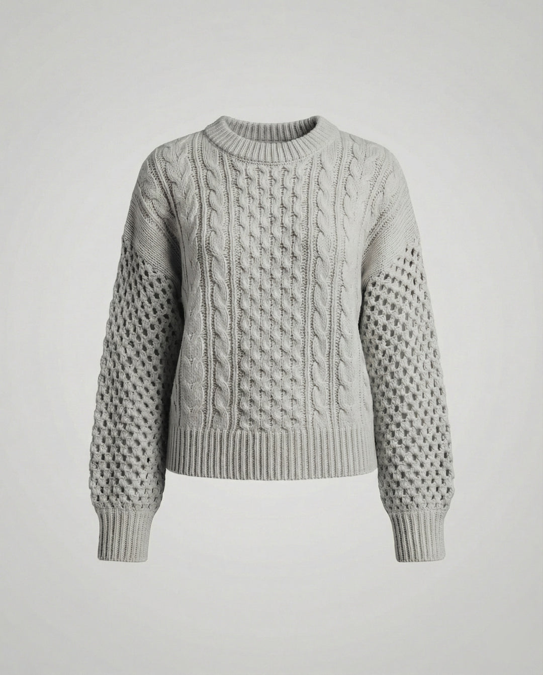 Damen Strickpullover V-Ausschnitt Weit