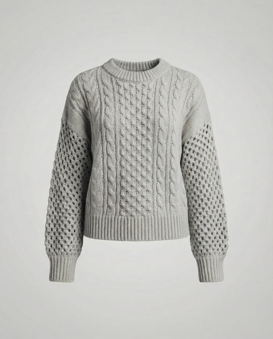 Damen Strickpullover V-Ausschnitt Weit