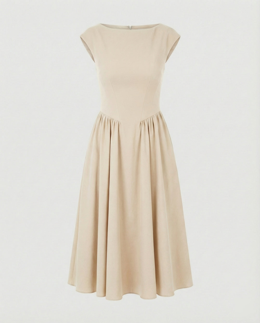 Damen Midikleid mit Tellerrock