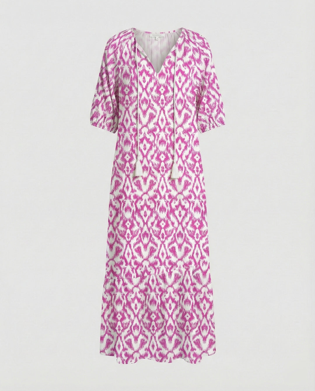 Boho Maxikleid Damen Kordelzug