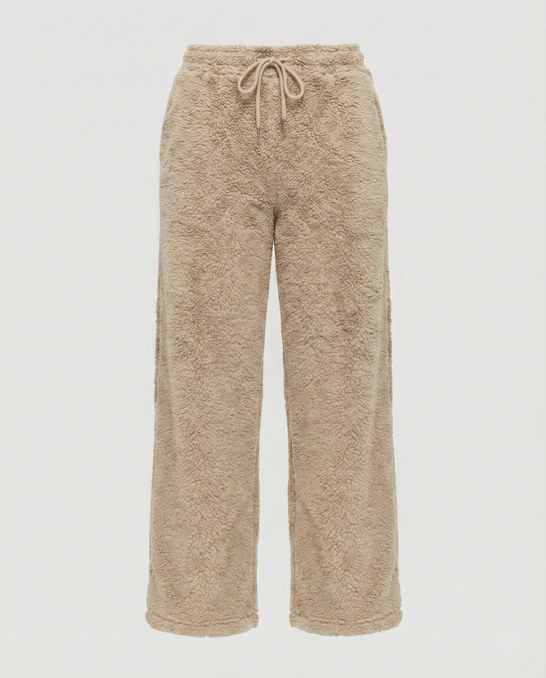 Damen kuschelige Fleece-Hose mit weitem Schnitt EB