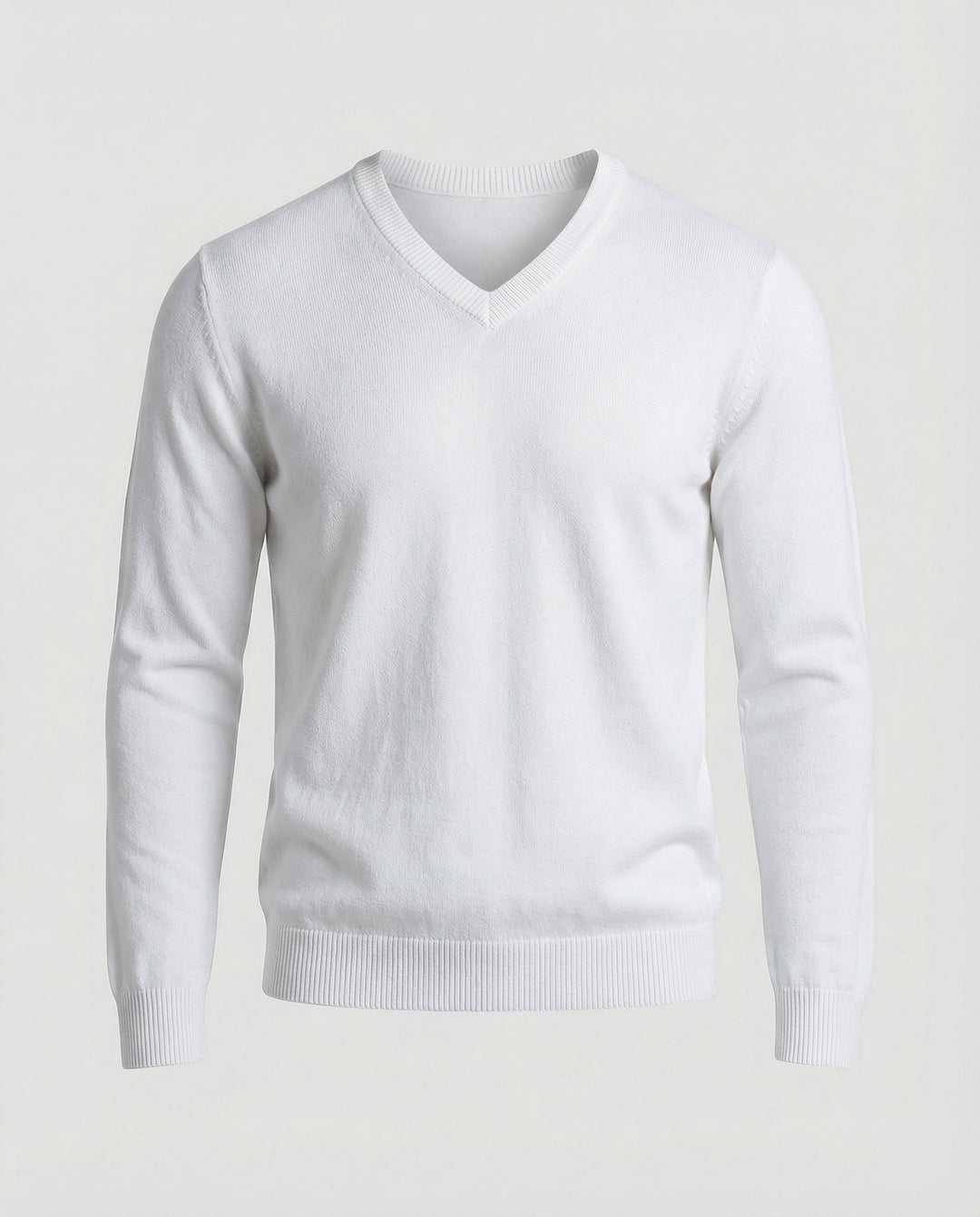Herren V-Ausschnitt Feinstrickpullover EB