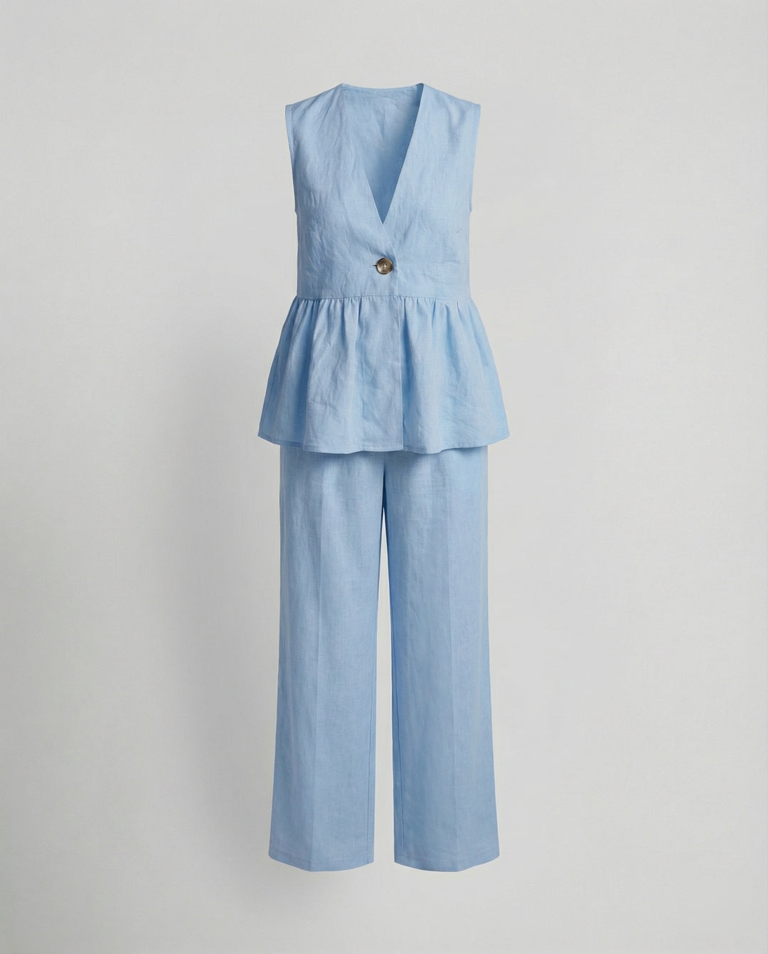 Damen Elegantes Leinen-Hosenanzug EB