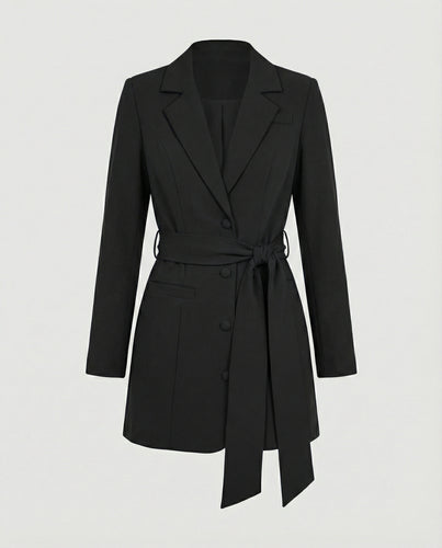 Blazerkleid Tailliert Mit Knopfleiste Damen