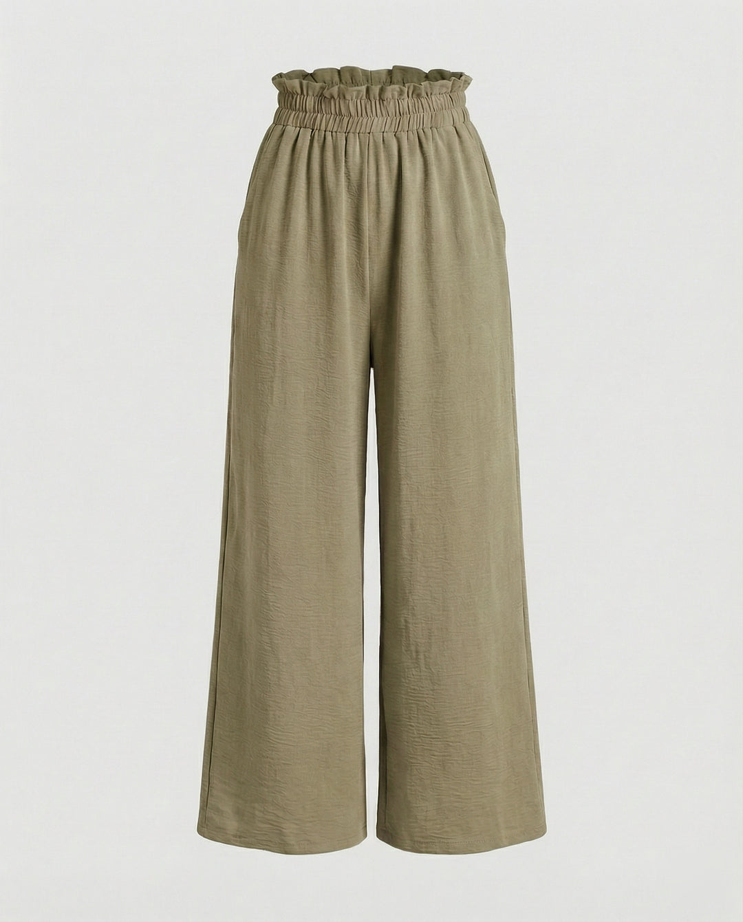 Damen Culotte-Hosen mit weitem Bein und elastischem Bund EB