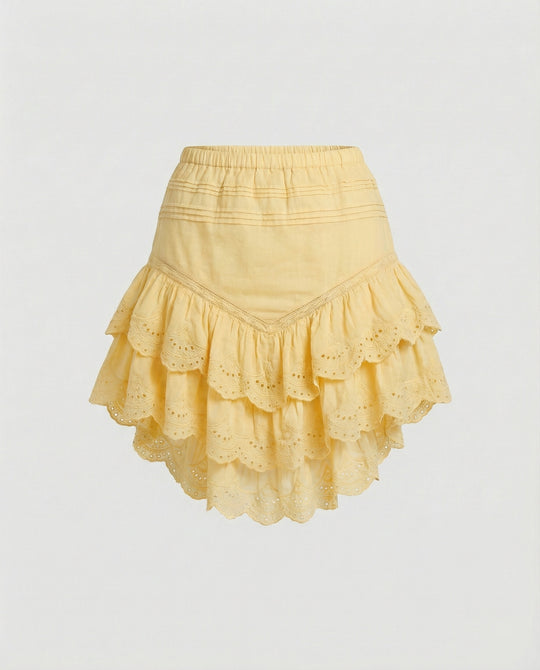 Freizeitkleidung Damen Volant Minirock