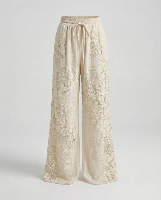 Damen Haremshose Boho Patchwork
