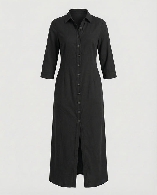 Hemdblusenkleid Damen mit Taillierung