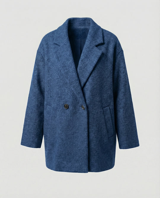 Damen Oversized Wollmantel EB