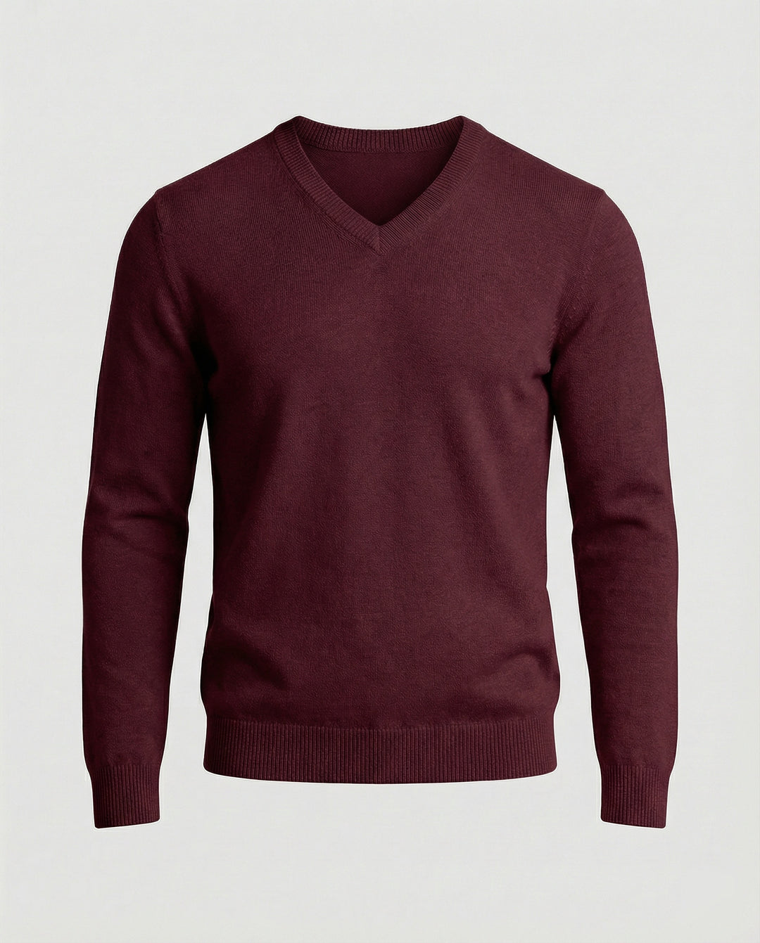 Herren V-Ausschnitt Feinstrickpullover EB
