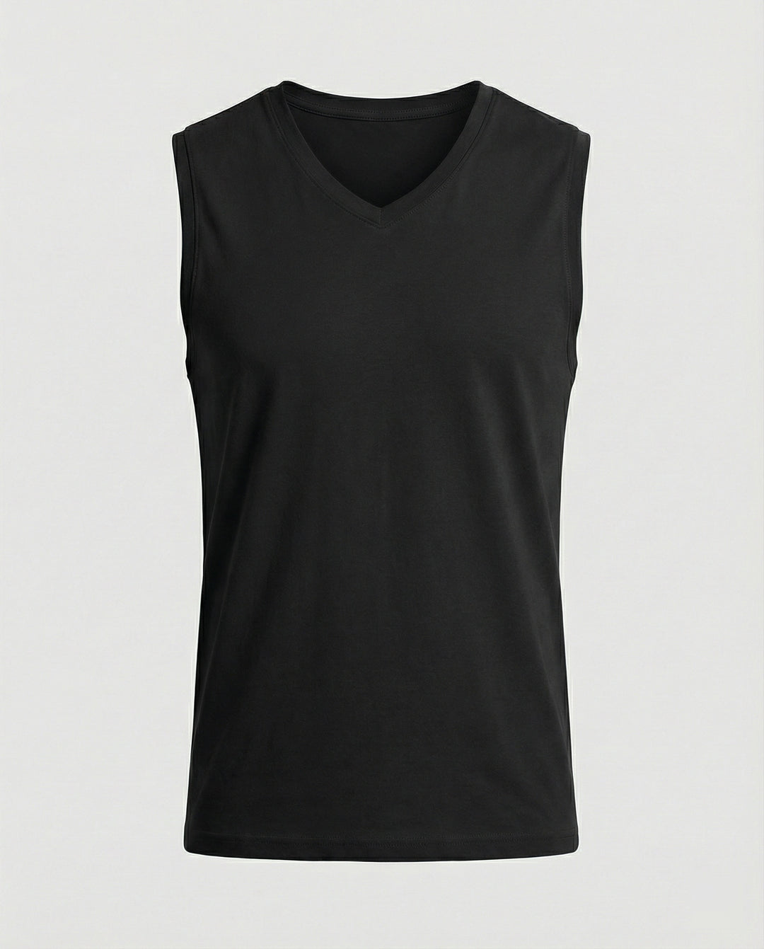 Herren ärmelloses V-Ausschnitt-Tanktop aus atmungsaktivem Stretchmaterial EB