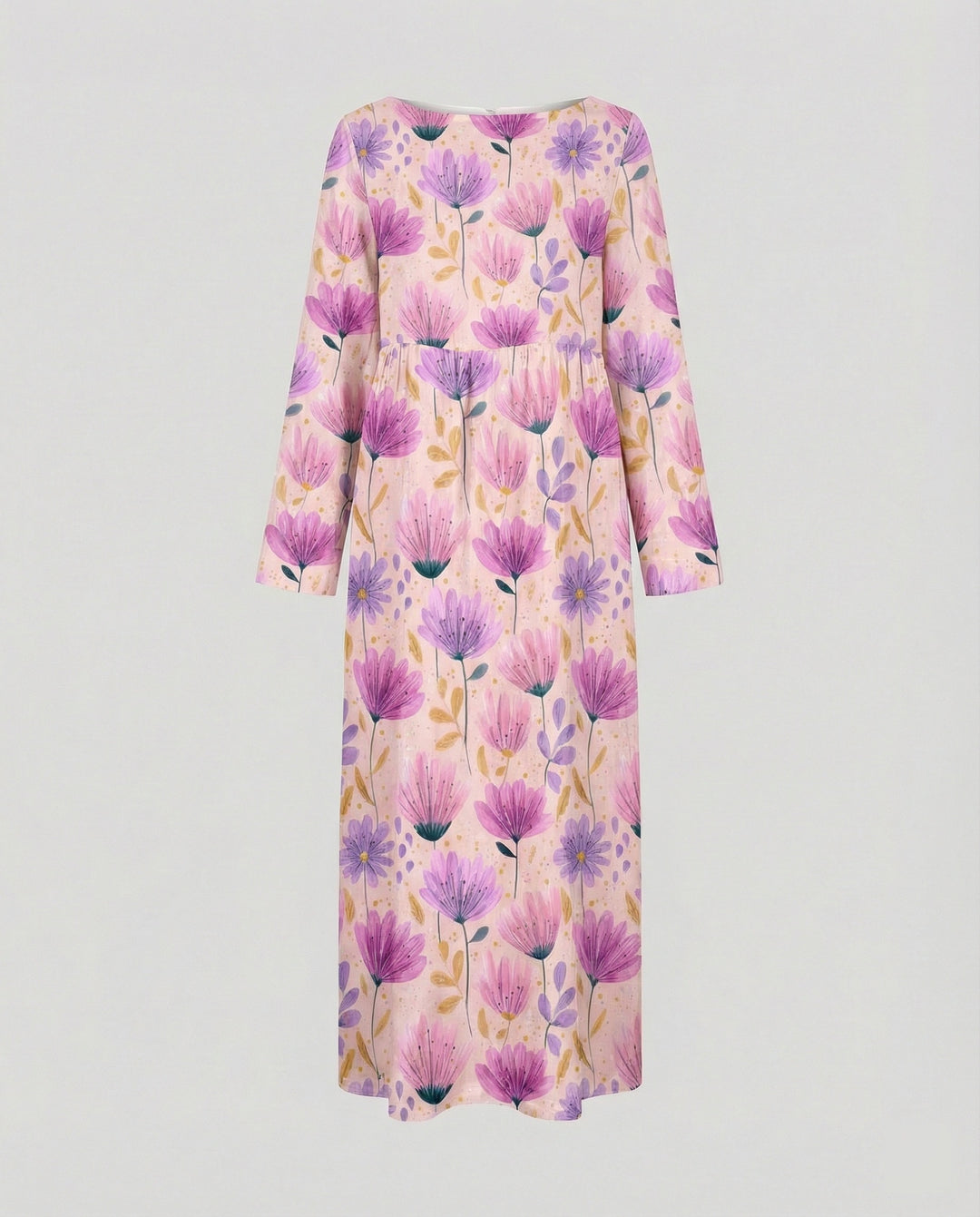 Damen Maxikleid floral mit Taschen