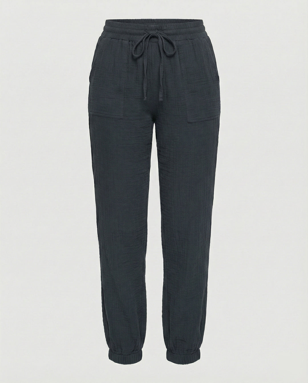 Damen luftige Freizeithose mit elastischem Bund und seitlichen Taschen EB