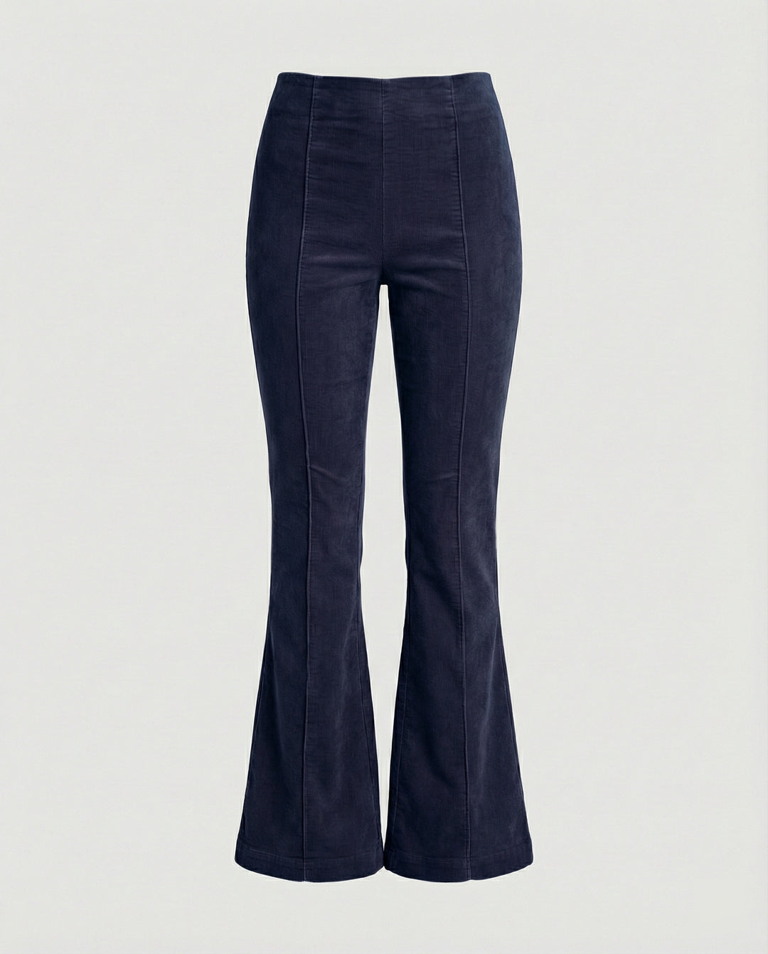 Damen Flared Cord-Hose mit hohem Bund und weichem Material EB