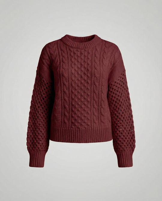 Damen Strickpullover V-Ausschnitt Weit